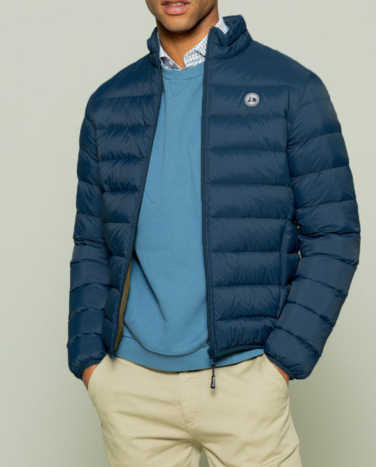 Chaqueta classic acolchado azul grisaceo