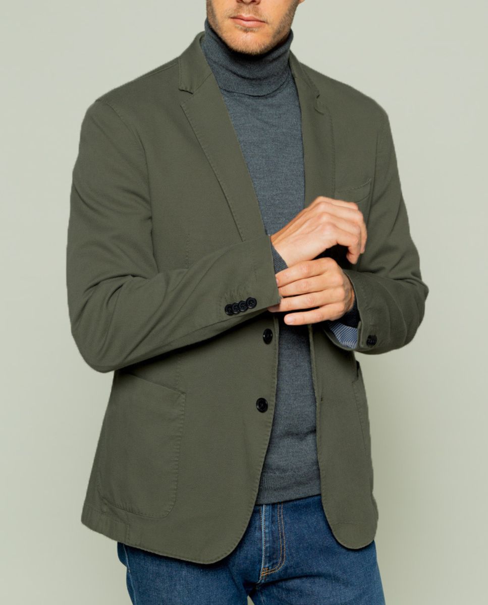 Blazer estructura garment khaki | SCOTTA