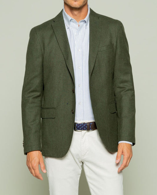 Blazer smooth wool verde | SCOTTA