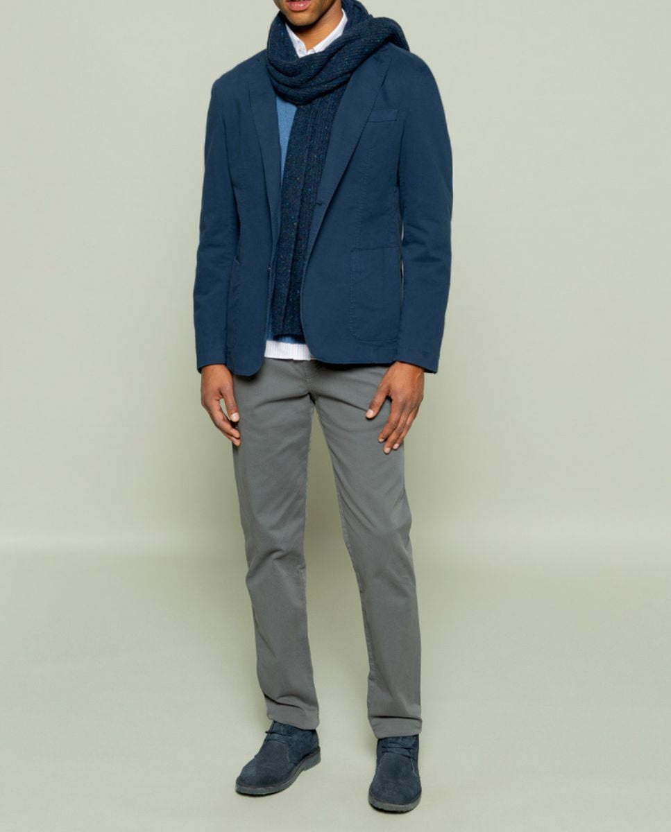 Blazer de sarja azul marinho