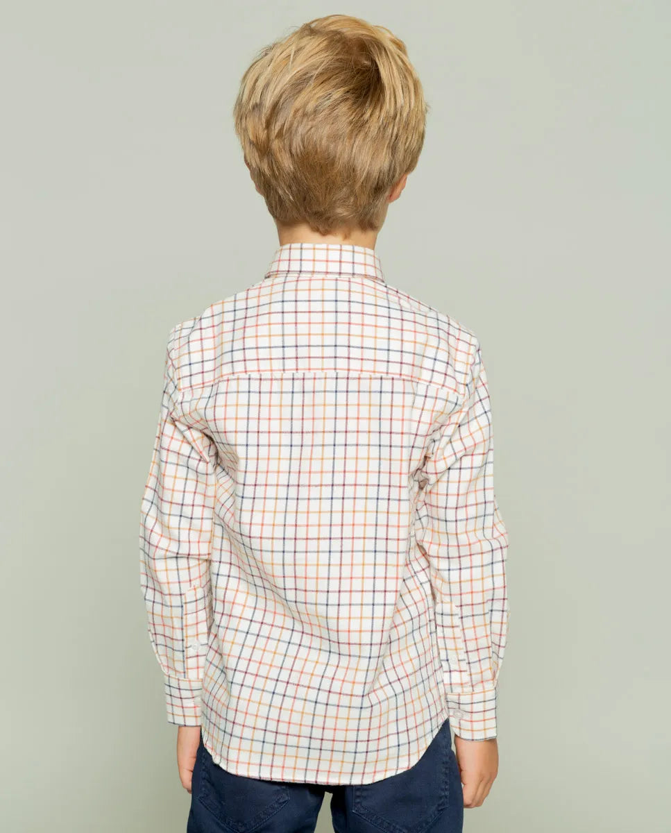 Camisa niño classic viyela crudo