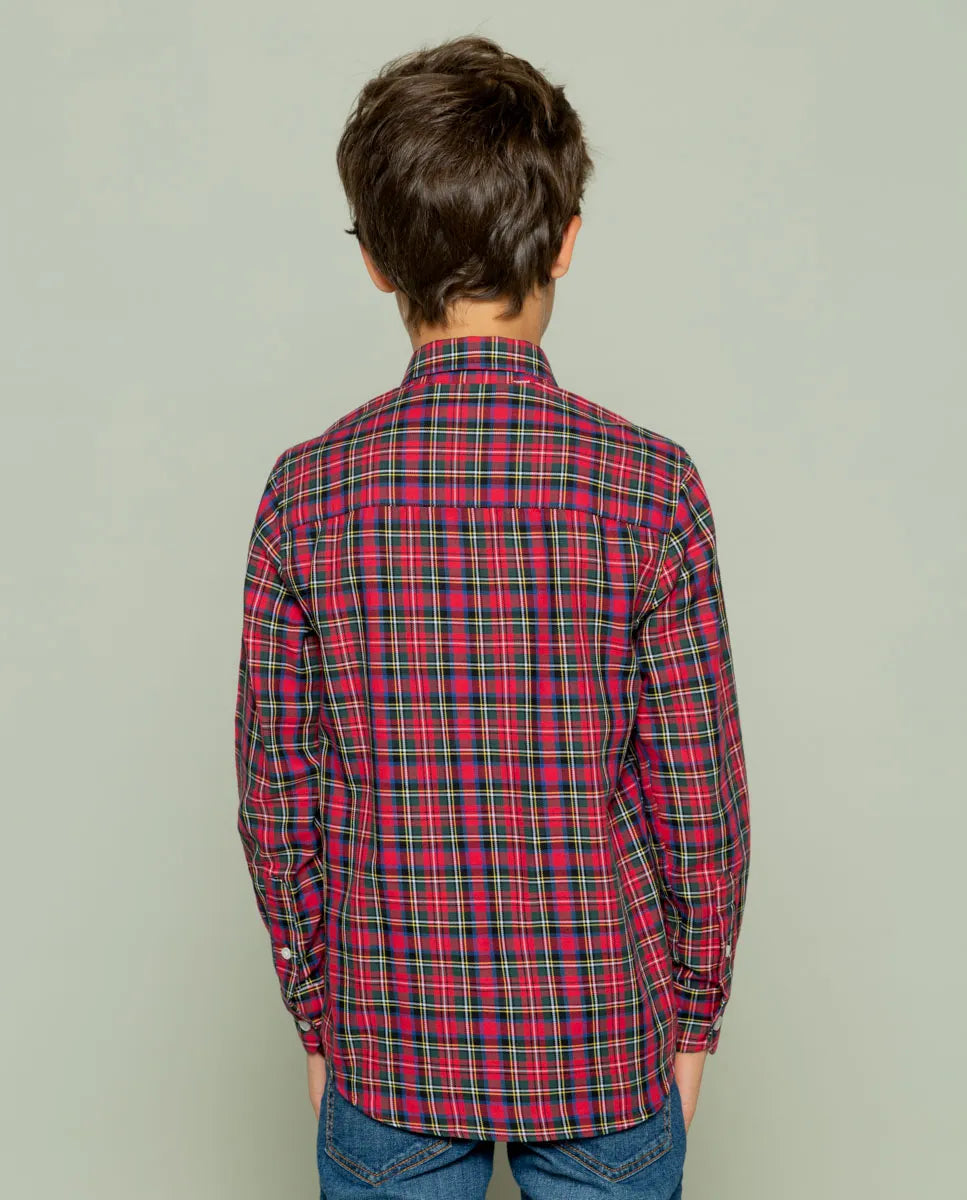 Camisa niño masai rojo