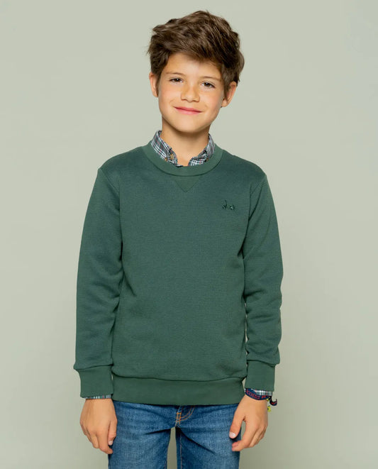 Sudadera niño classic khaki