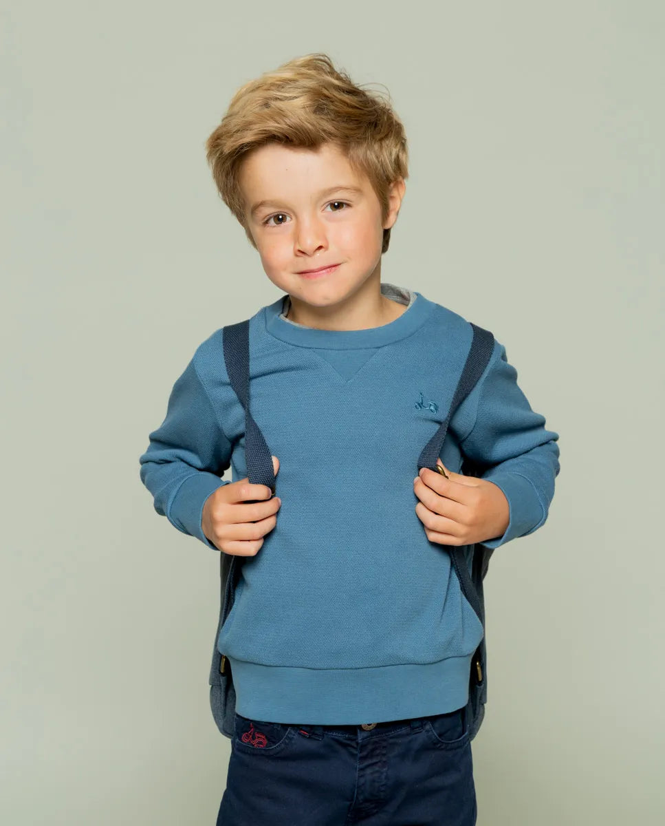 Sudadera niño classic denim