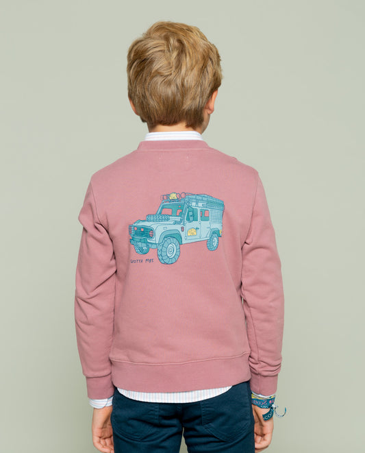 Sudadera niño ranger rosa