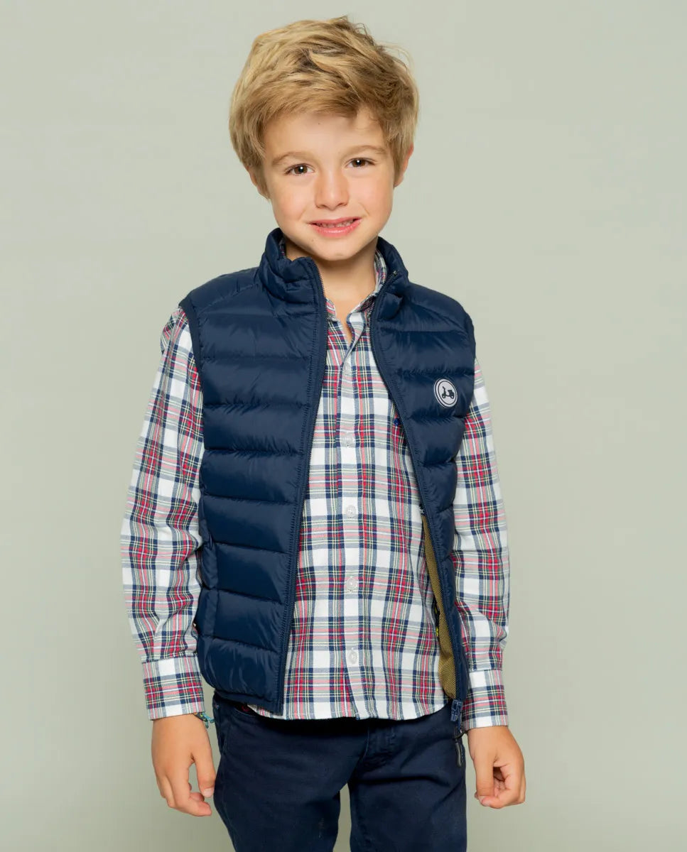 Chaleco niño classic acolchado marino