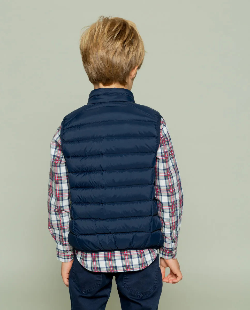 Chaleco niño classic acolchado marino