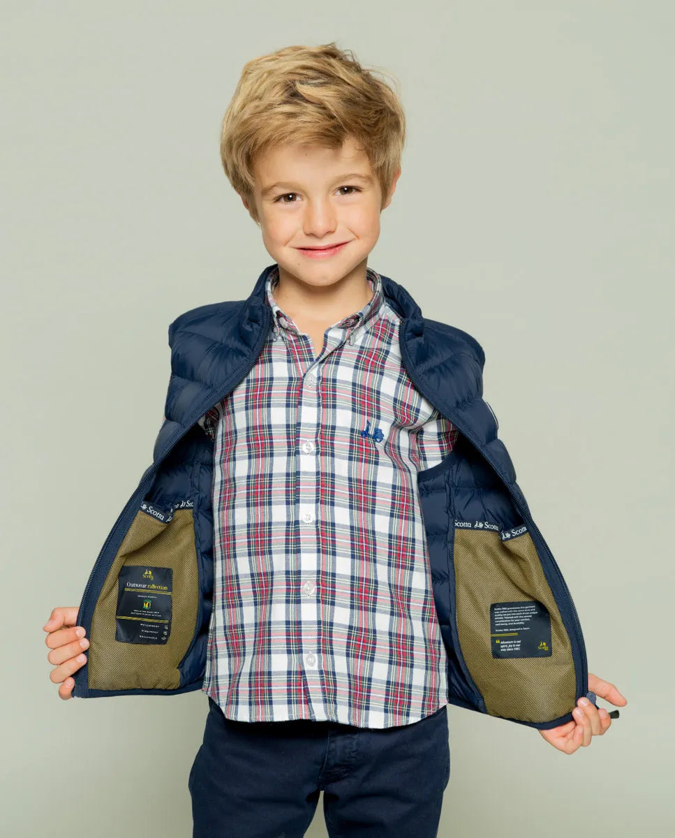 Chaleco niño classic acolchado marino