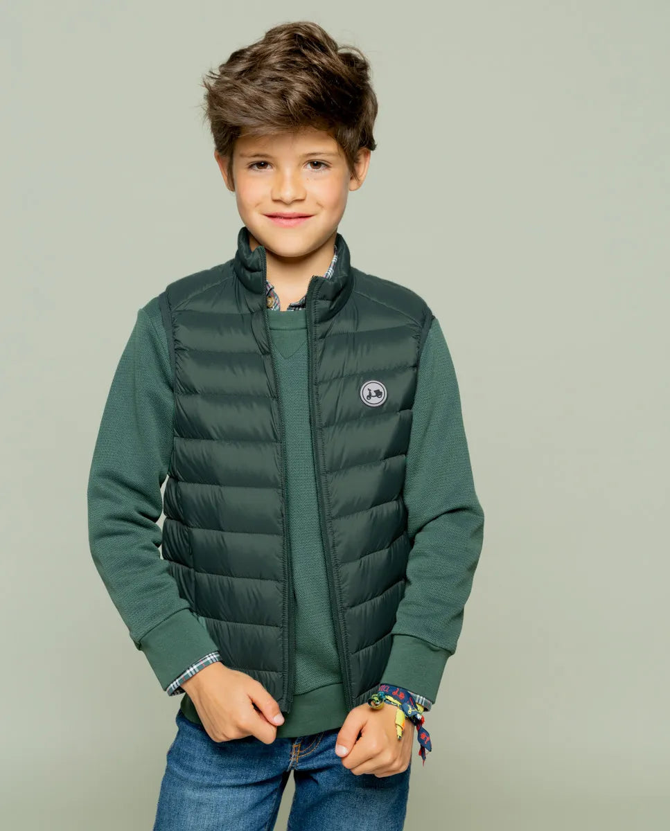 Chaleco niño classic acolchado verde