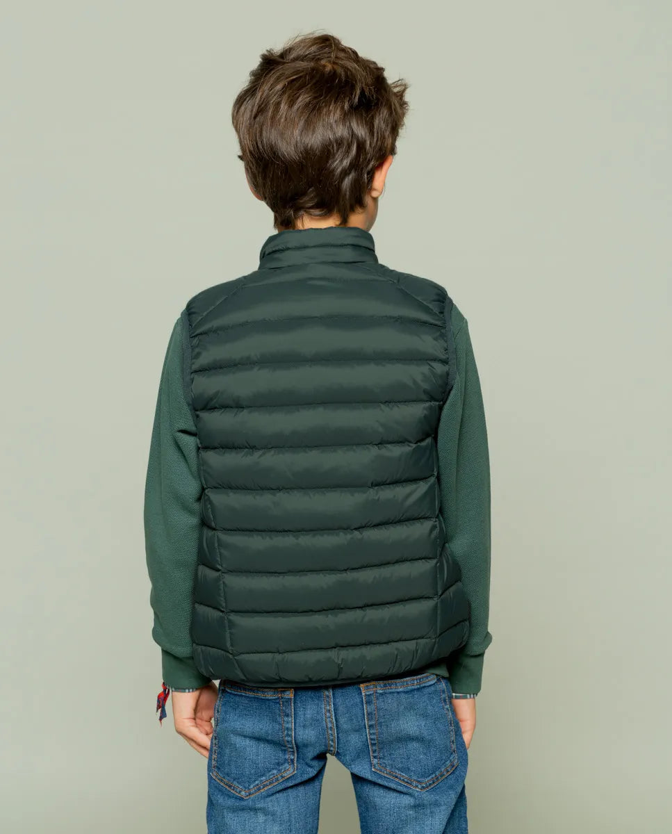 Chaleco niño classic acolchado verde