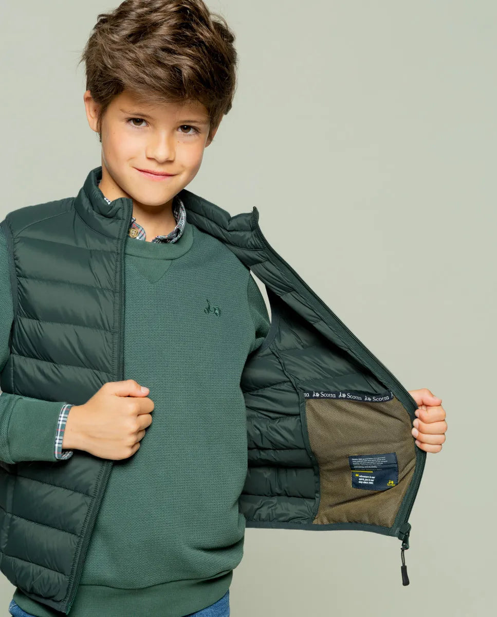 Chaleco niño classic acolchado verde