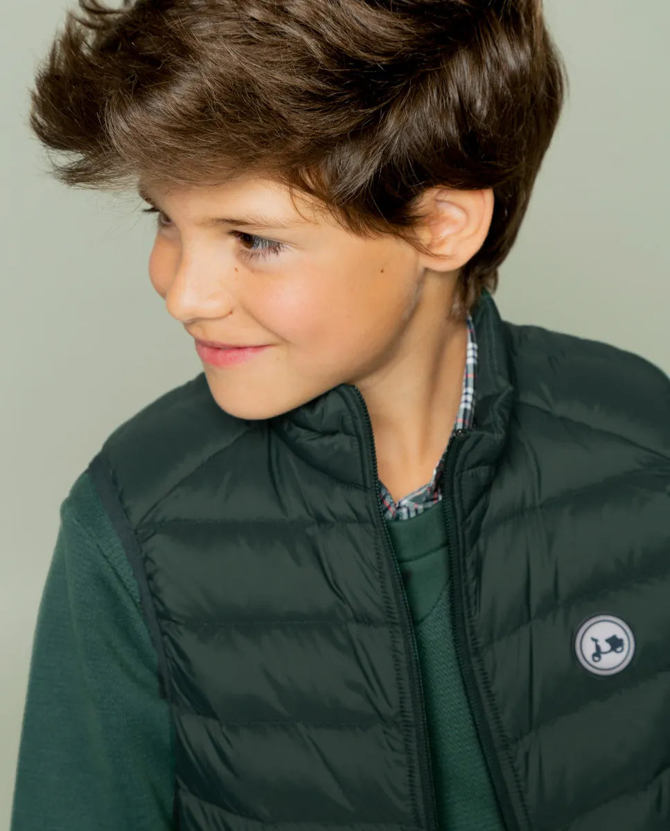 Chaleco niño classic acolchado verde