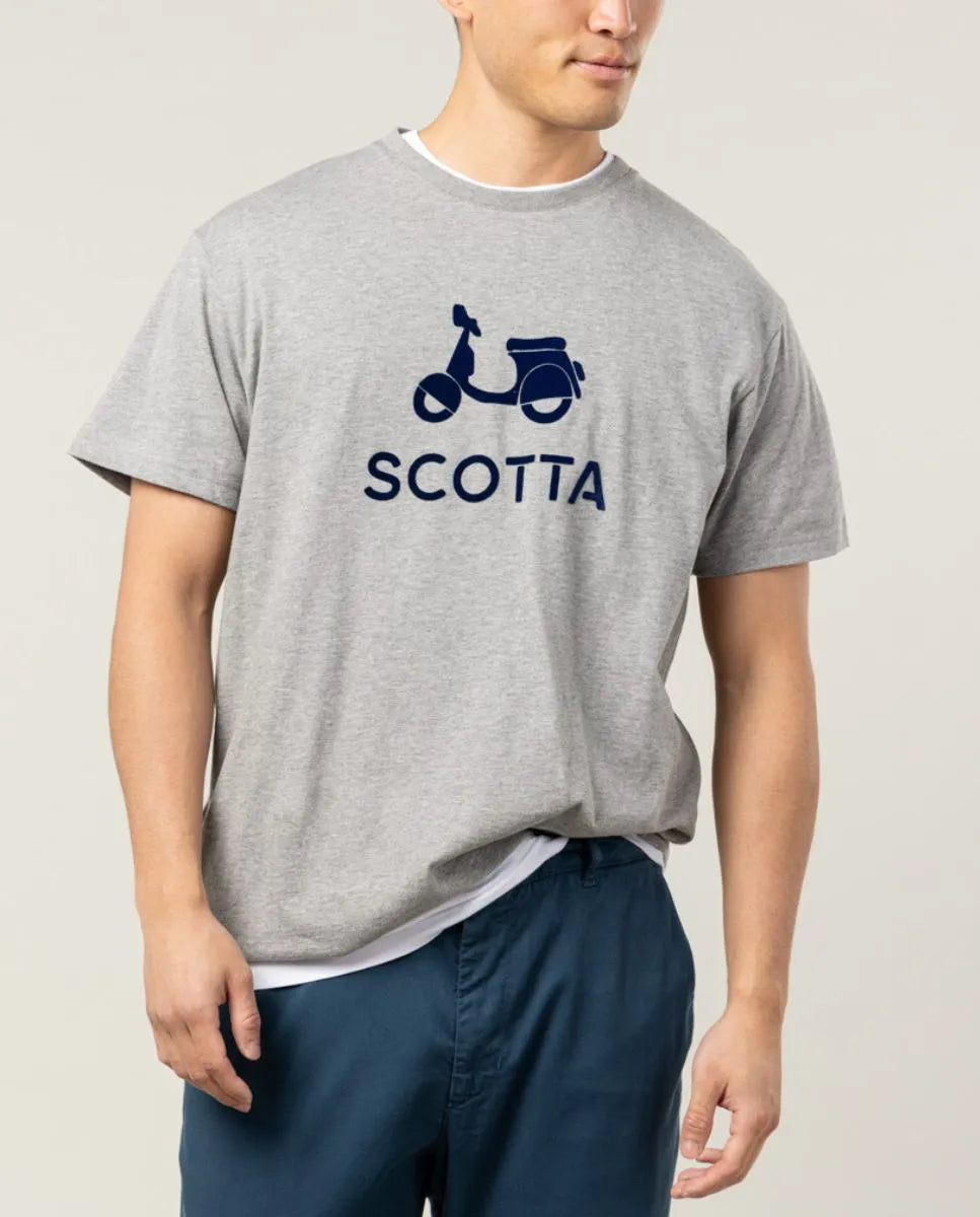 Camiseta logo Scotta floc gris