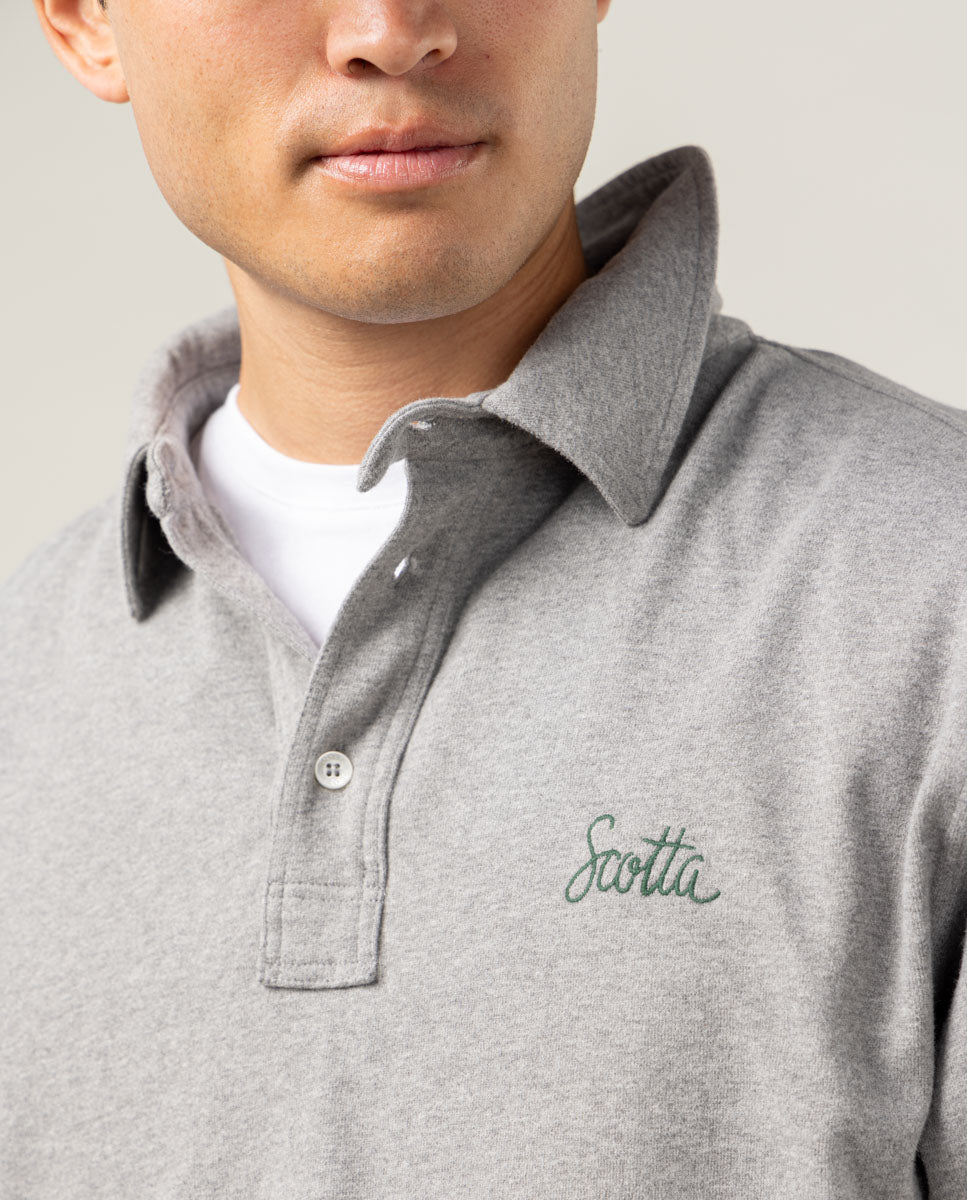 Polo rugby logo gris