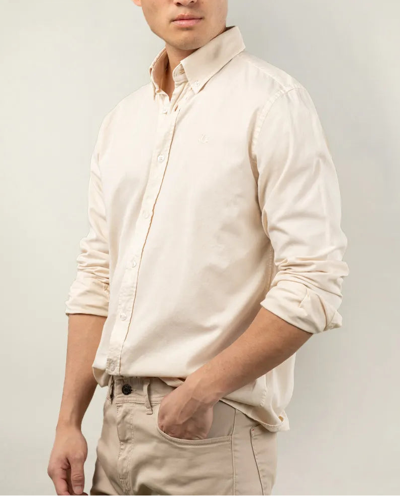 CAMISA SARGA BEIGE | SCOTTA