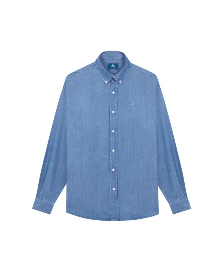 Camisa tencel azul denim