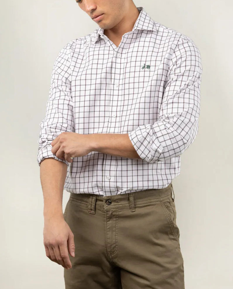 Camisa Cambridge dopo verde | SCOTTA