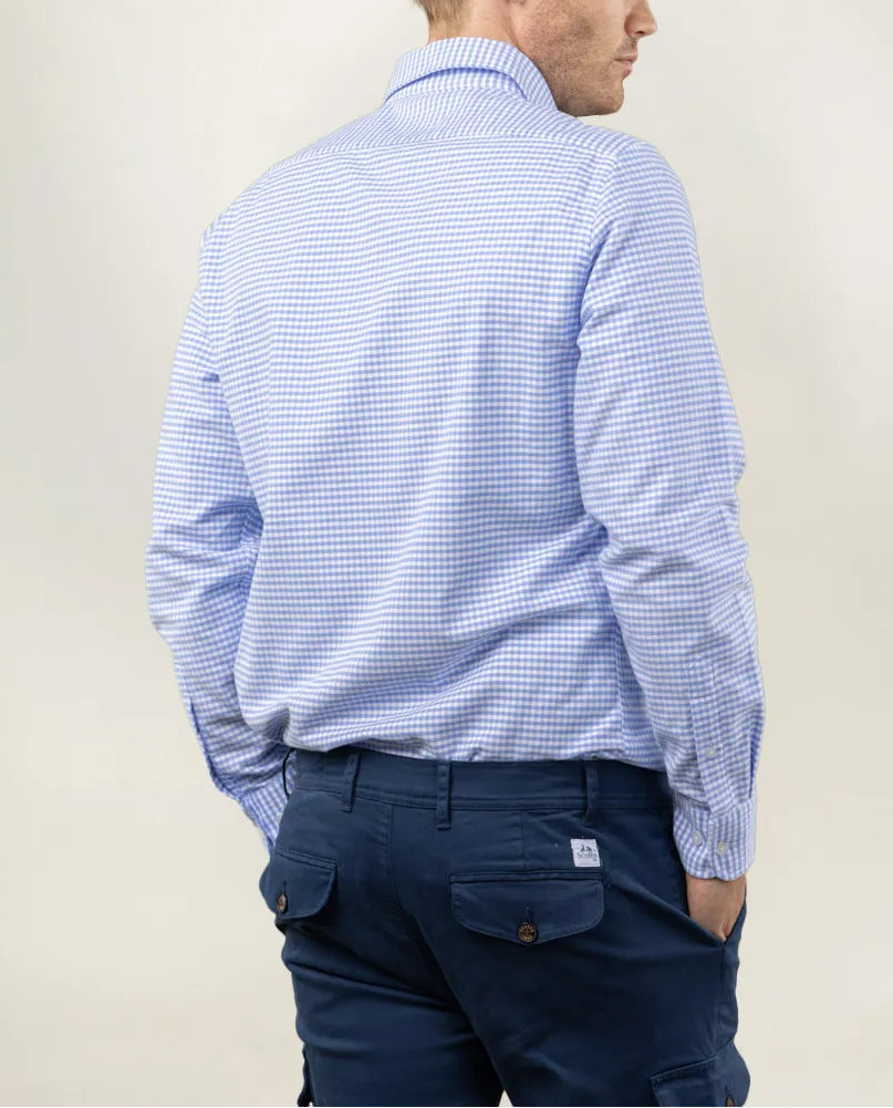 Camisa vichy celeste | SCOTTA