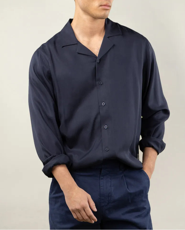 CAMISA BRUNCH TENCEL MARINO | SCOTTA