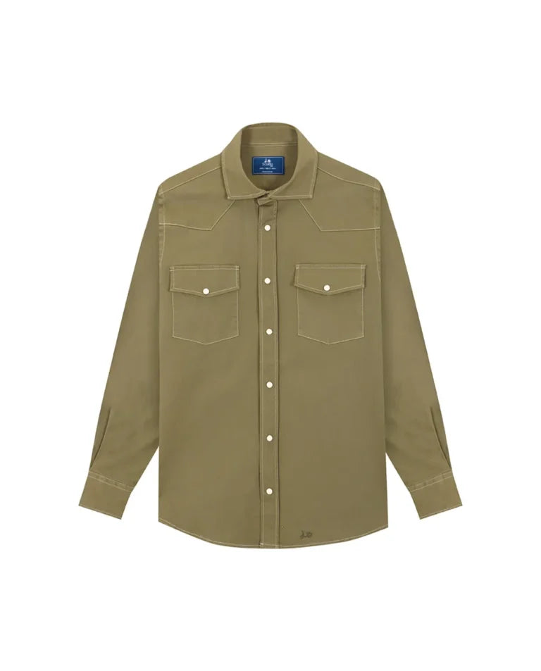 Sobrecamisa khaki para hombre