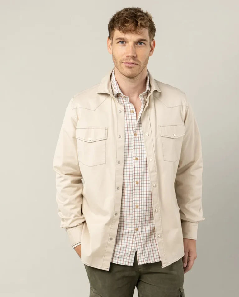 Sobrecamisa worker twill beige