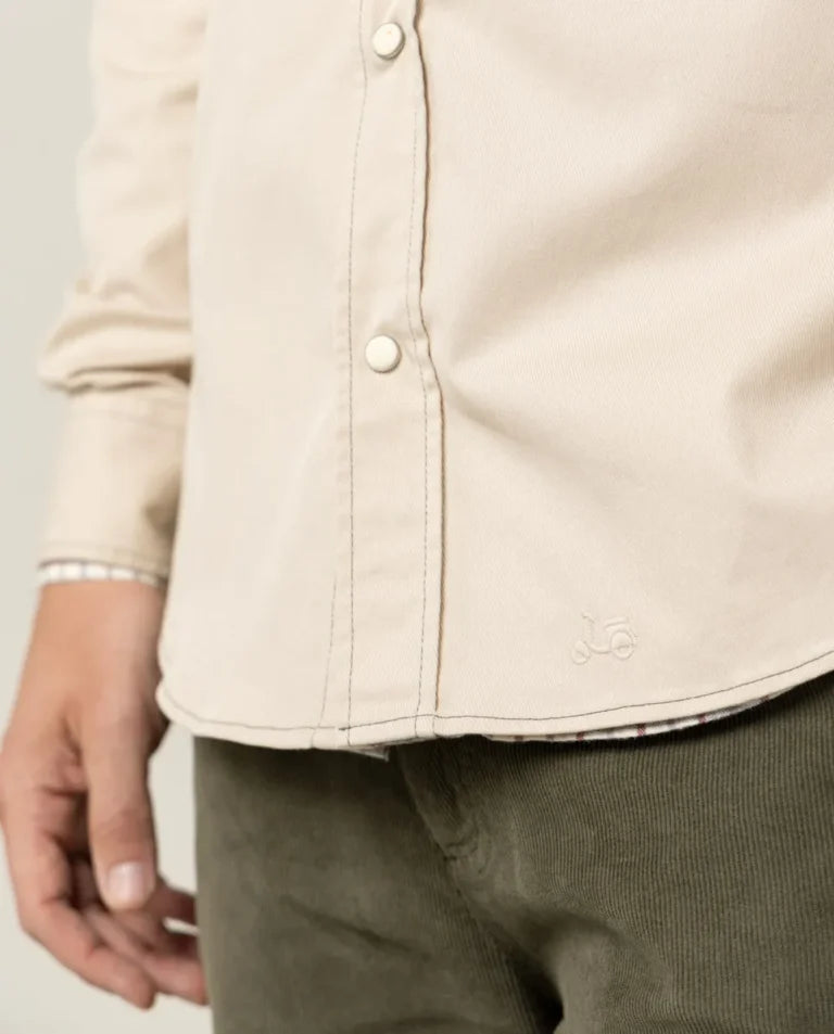 Sobrecamisa worker twill beige