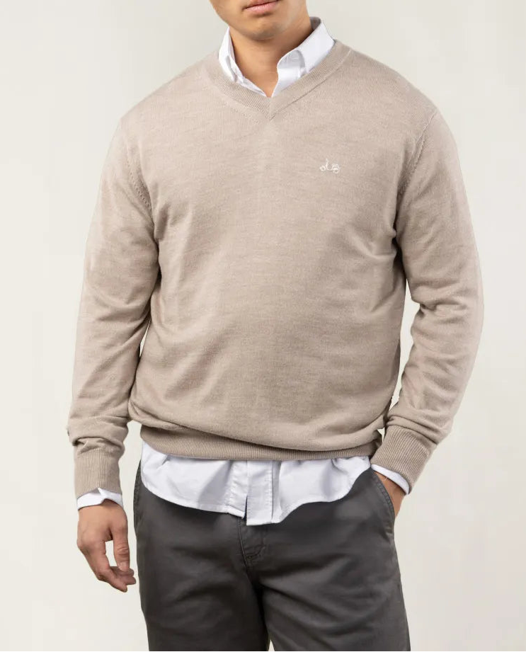 Jersey lana gris topo.