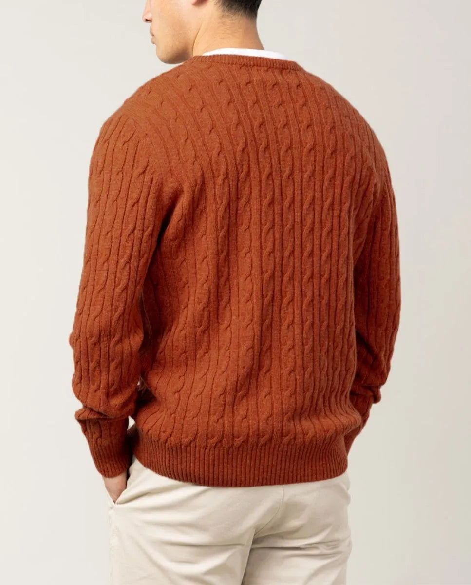 Jersey crew neck ochos teja | SCOTTA