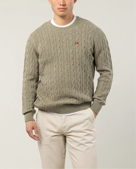 Jersey crew neck ochos verde | SCOTTA