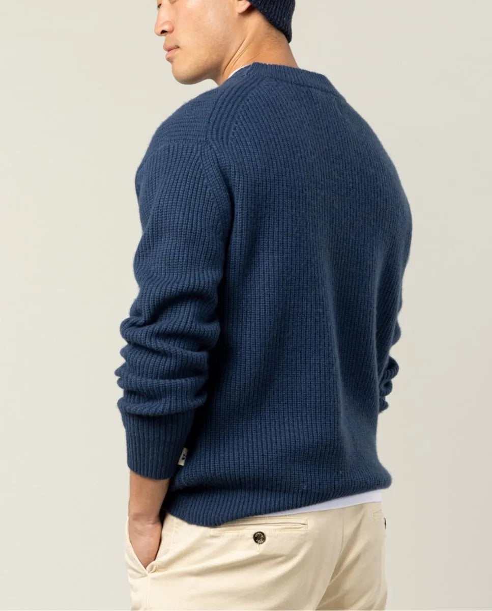 Jersey perlado denim medio