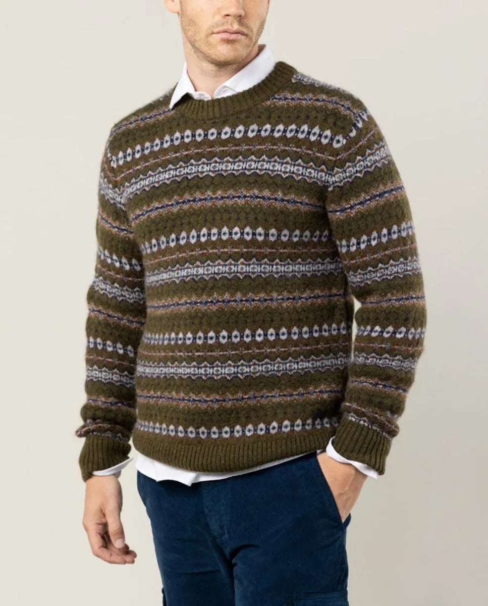 Jersey greca ethnic khaki