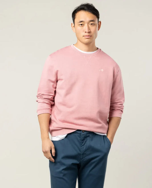 Sudadera básica en pomelo.