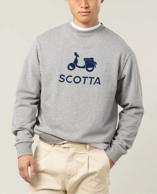 Sudadera logo scotta floc gris | SCOTTA