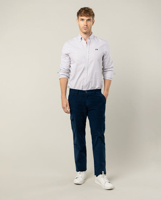 Pantalon brando cargo wood marino