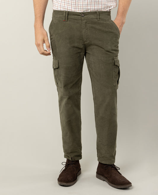 Pantalon brando cargo wood khaki