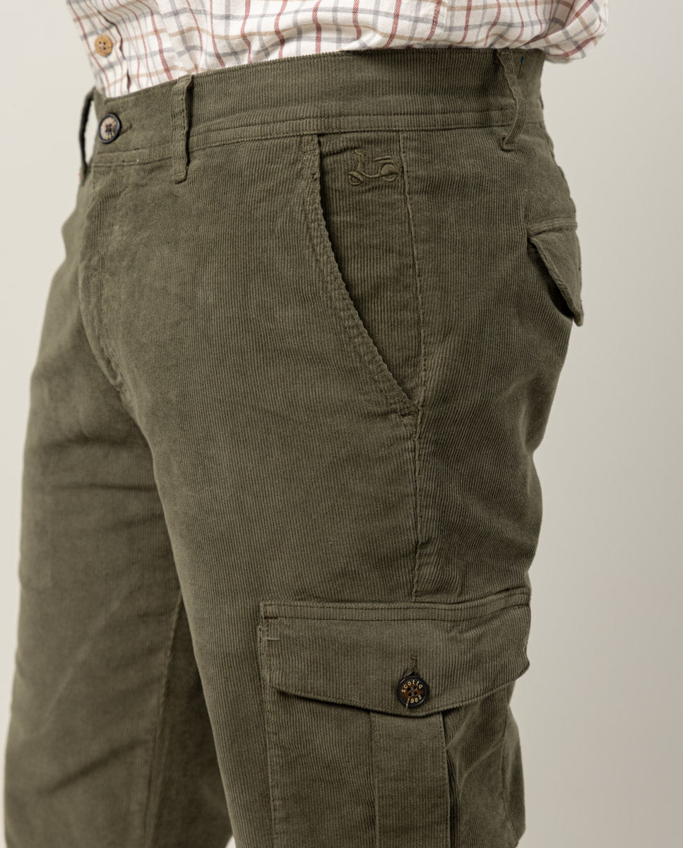 Pantalón brando cargo wood khaki