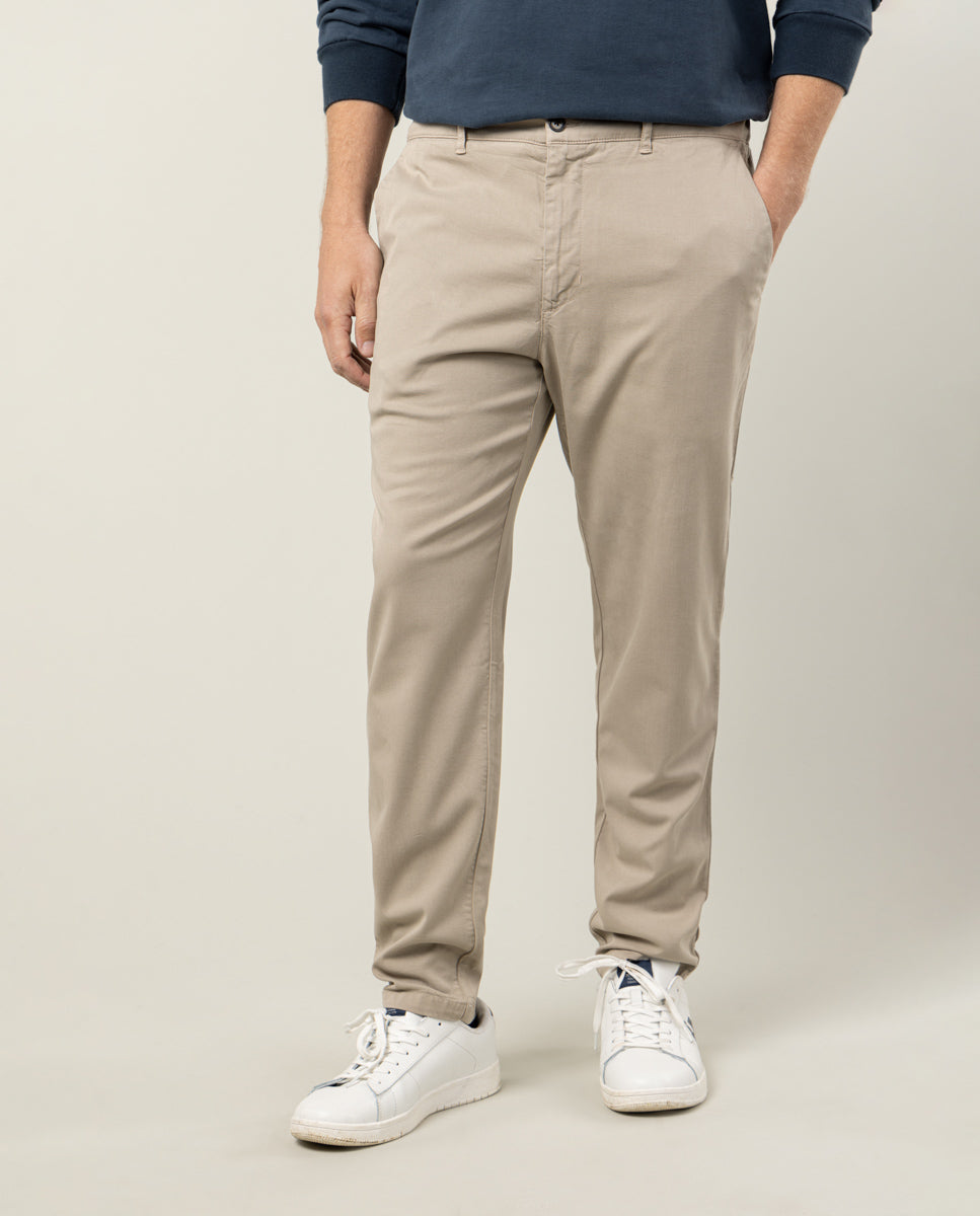 Calça de corrida taupe tingida