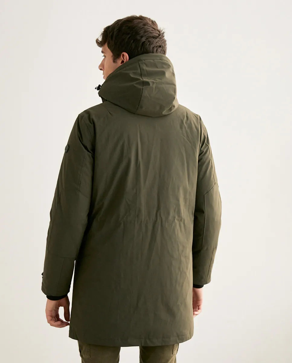 Parka rainy verde oscuro