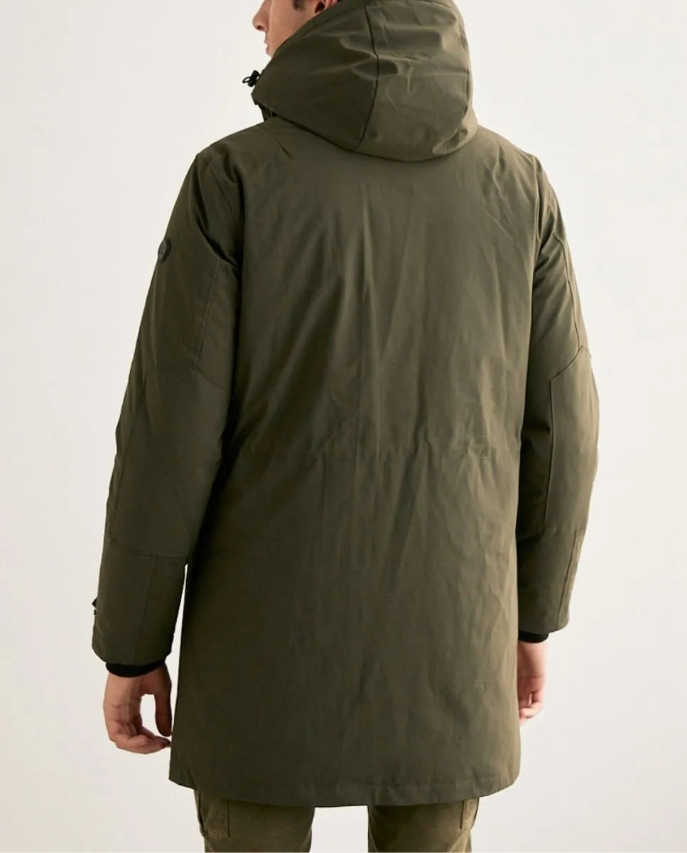 Parka rainy verde oscuro
