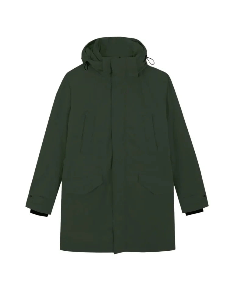 Parka rainy verde oscuro