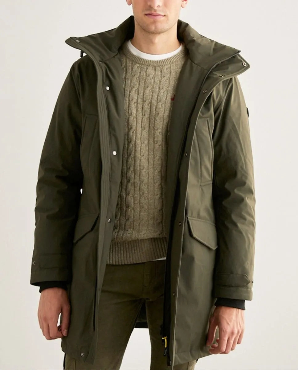 Parka rainy verde oscuro