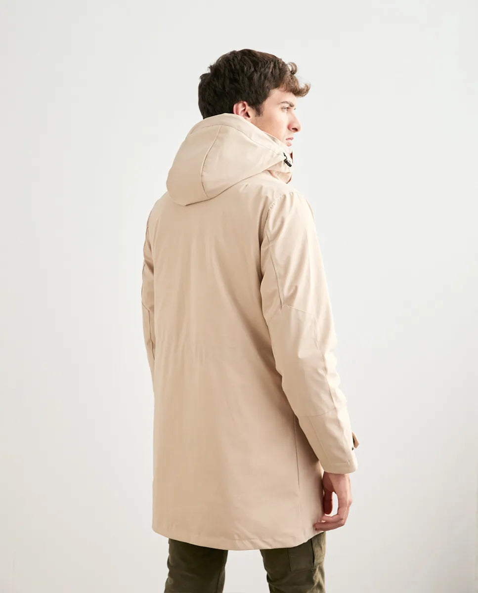 Parka rainy beige