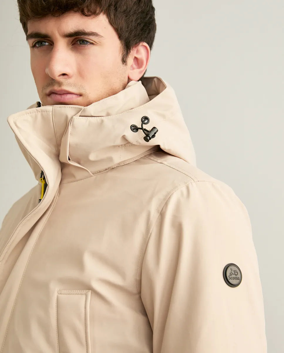 Parka rainy beige