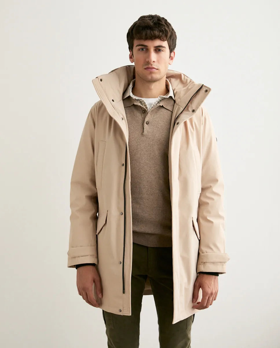 Parka rainy beige