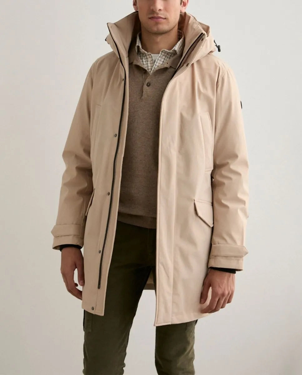 Parka rainy beige