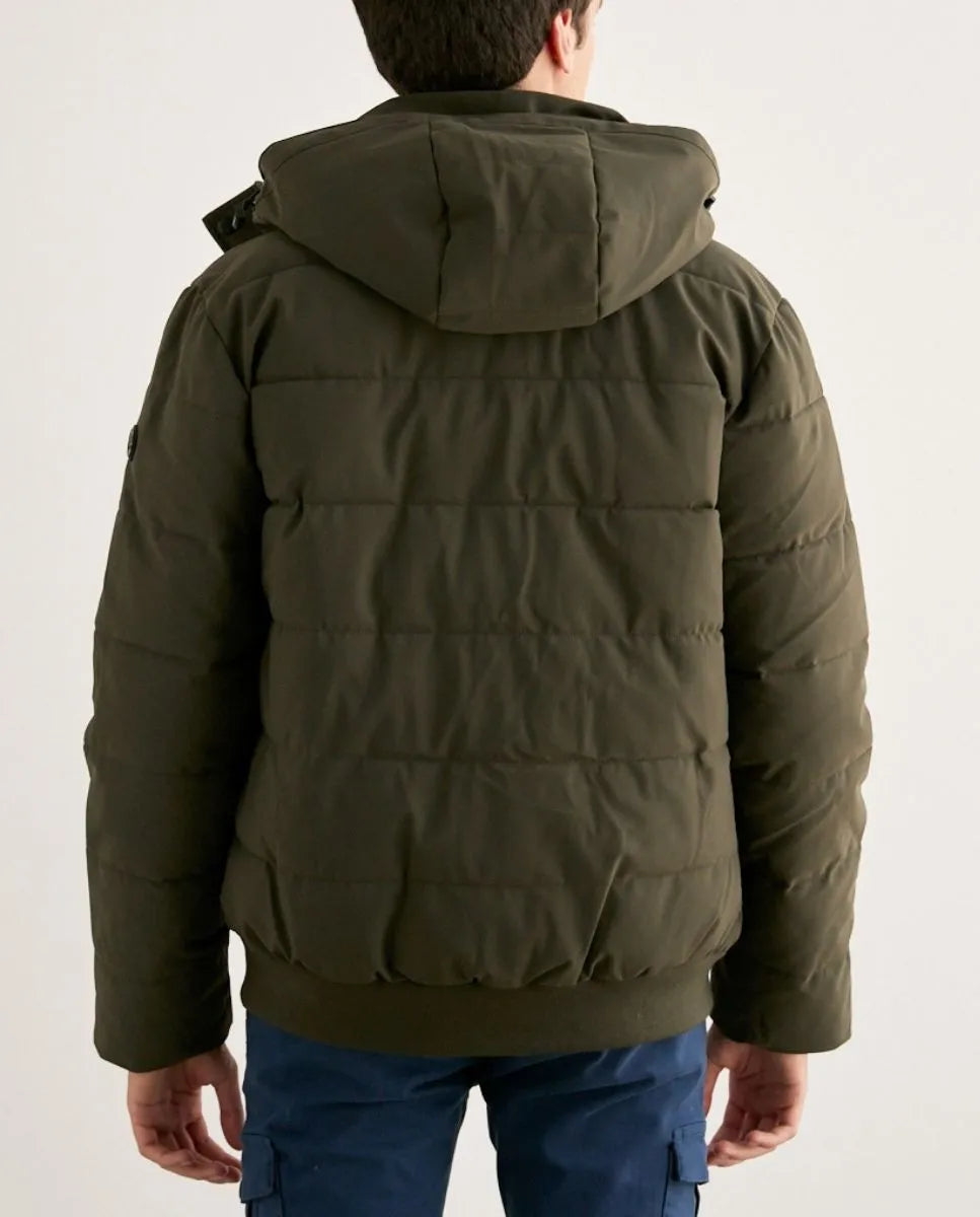 Parka corta sport khaki