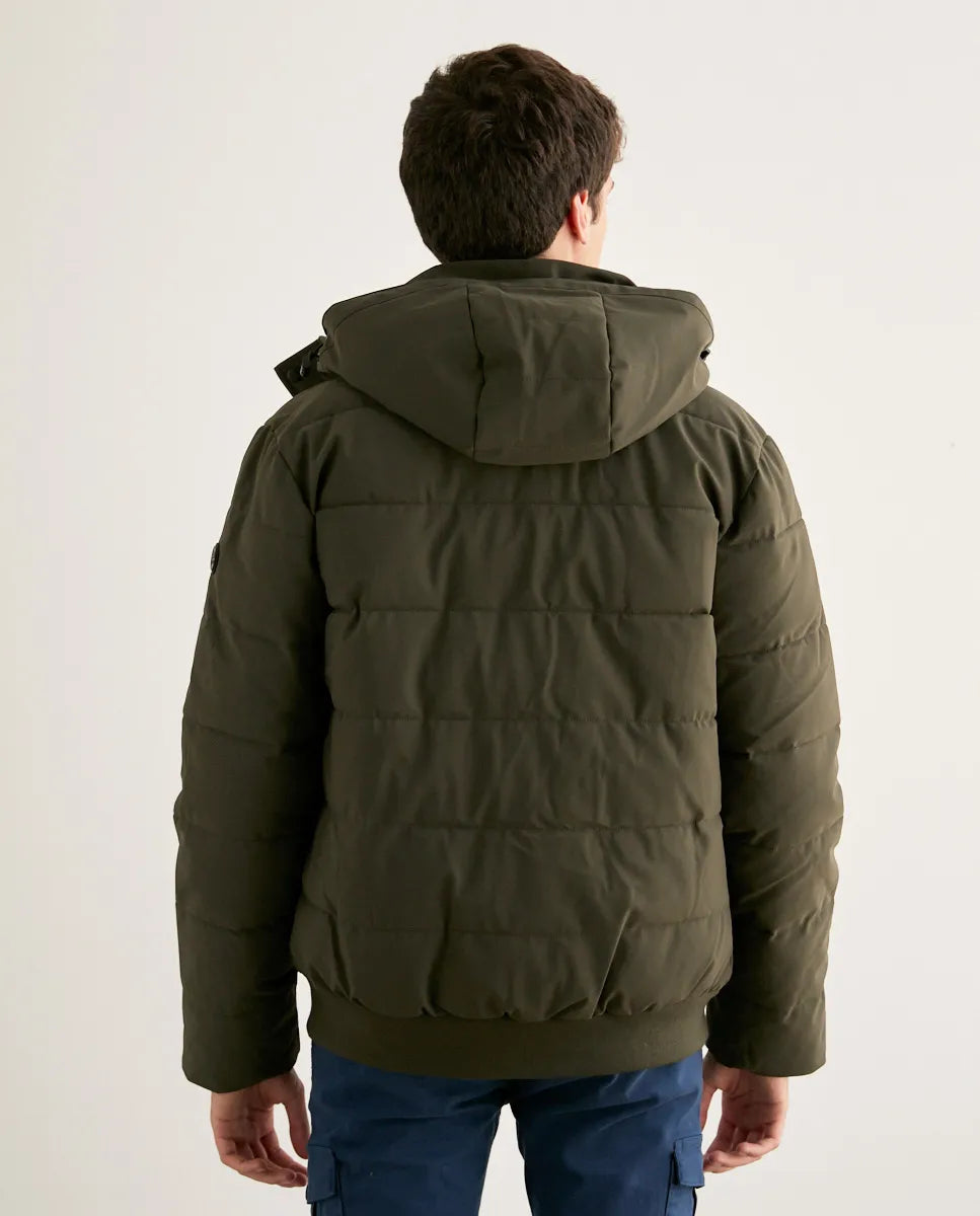 Parka corta sport khaki