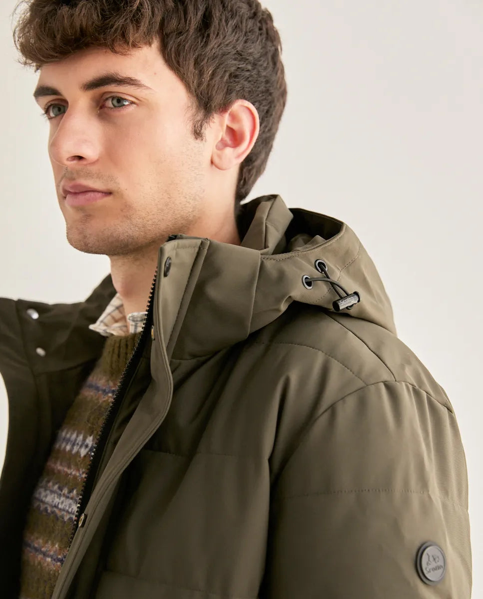 Parka corta sport khaki