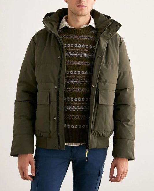 Parka corta sport khaki