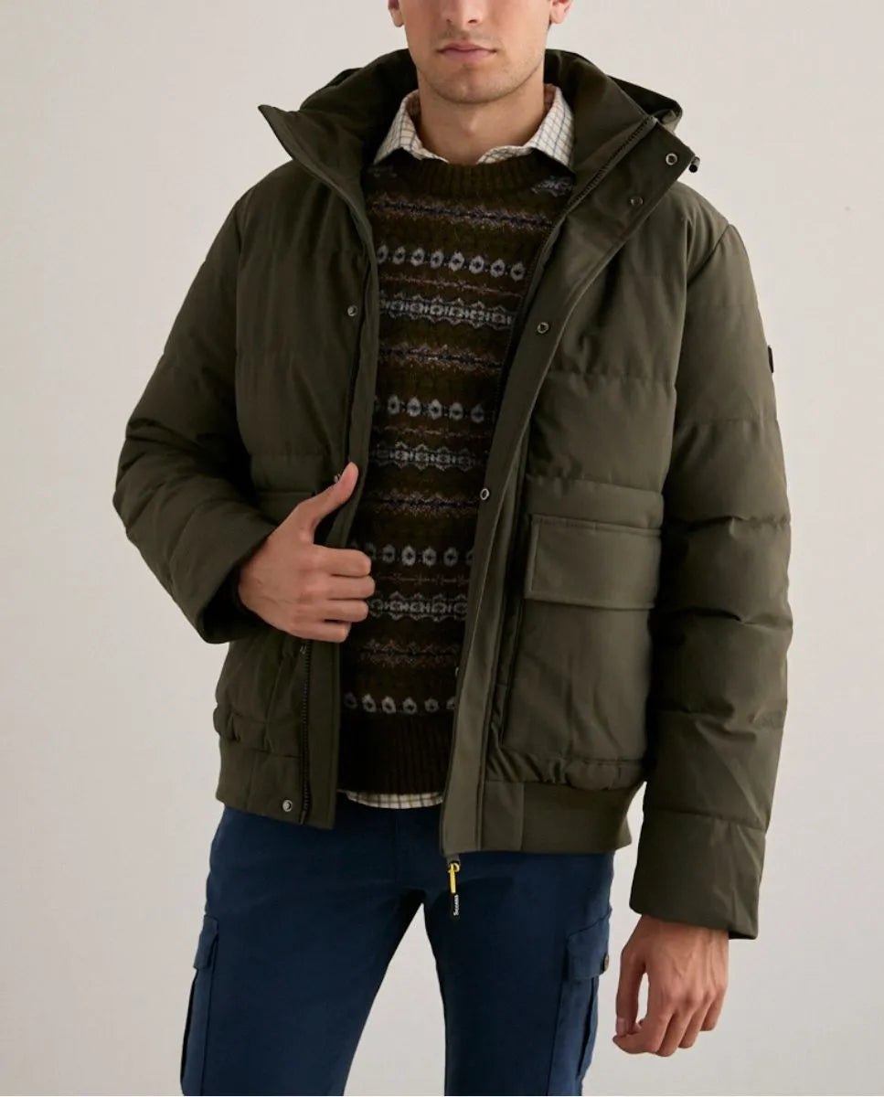 Parka corta sport khaki